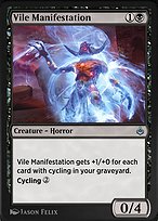 Magic the Gathering Card - Vile Manifestation - MTG Circle