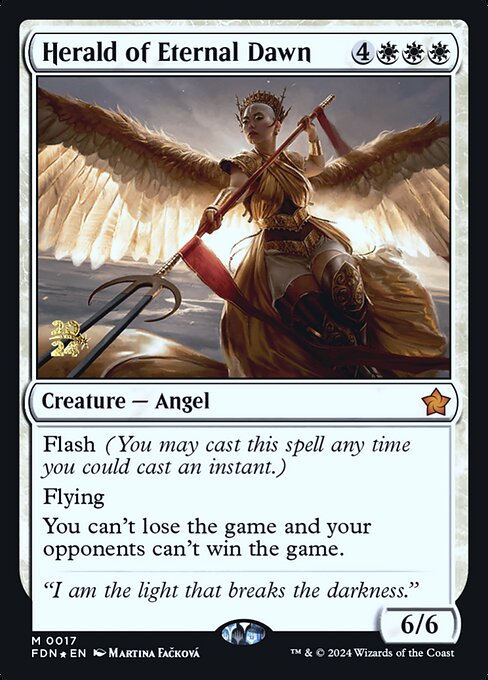 Magic the Gathering Card - Herald of Eternal Dawn - MTG Circle