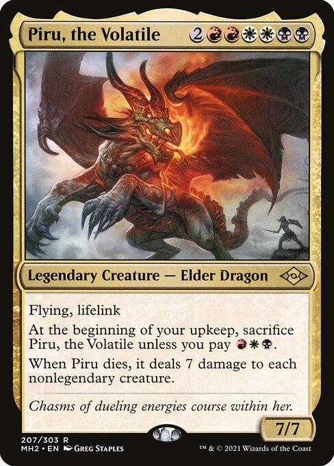Magic the Gathering Card - Piru, the Volatile - MTG Circle