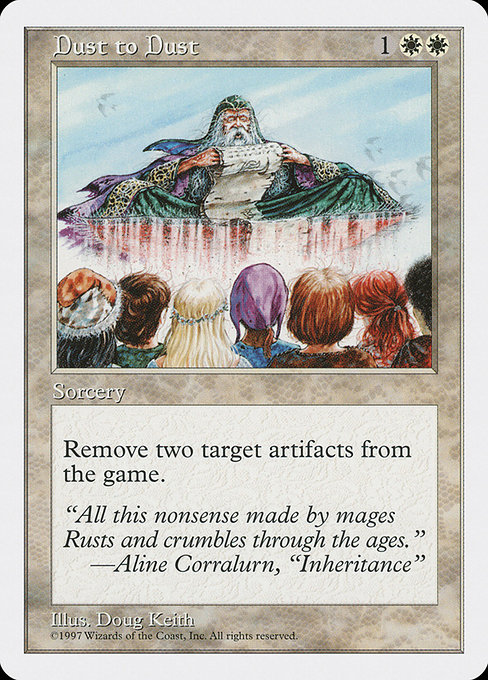 Magic the Gathering Card - Dust to Dust - MTG Circle