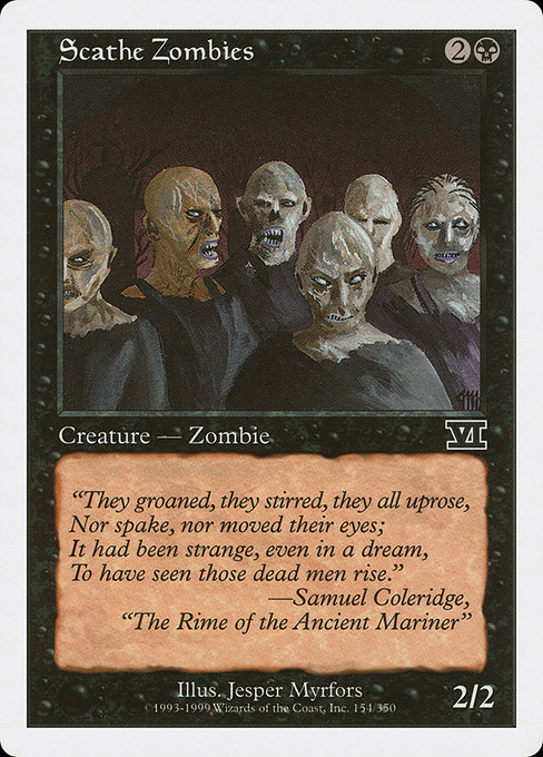 Magic the Gathering Card - Scathe Zombies - MTG Circle