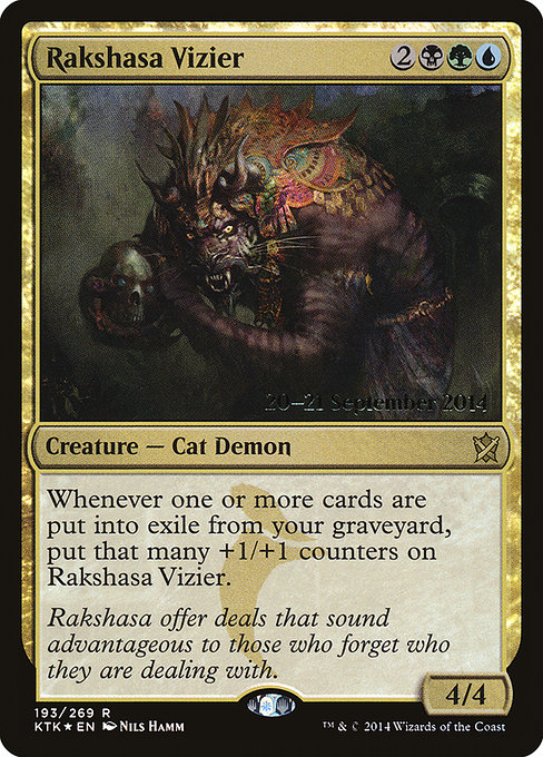 Magic the Gathering Card - Rakshasa Vizier - MTG Circle
