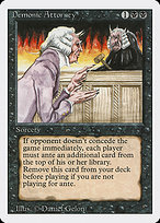 Magic the Gathering Card - Demonic Attorney - MTG Circle
