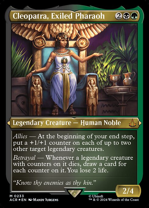 Magic the Gathering Card - Cleopatra, Exiled Pharaoh - MTG Circle