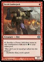 Magic the Gathering Card - Orcish Lumberjack - MTG Circle