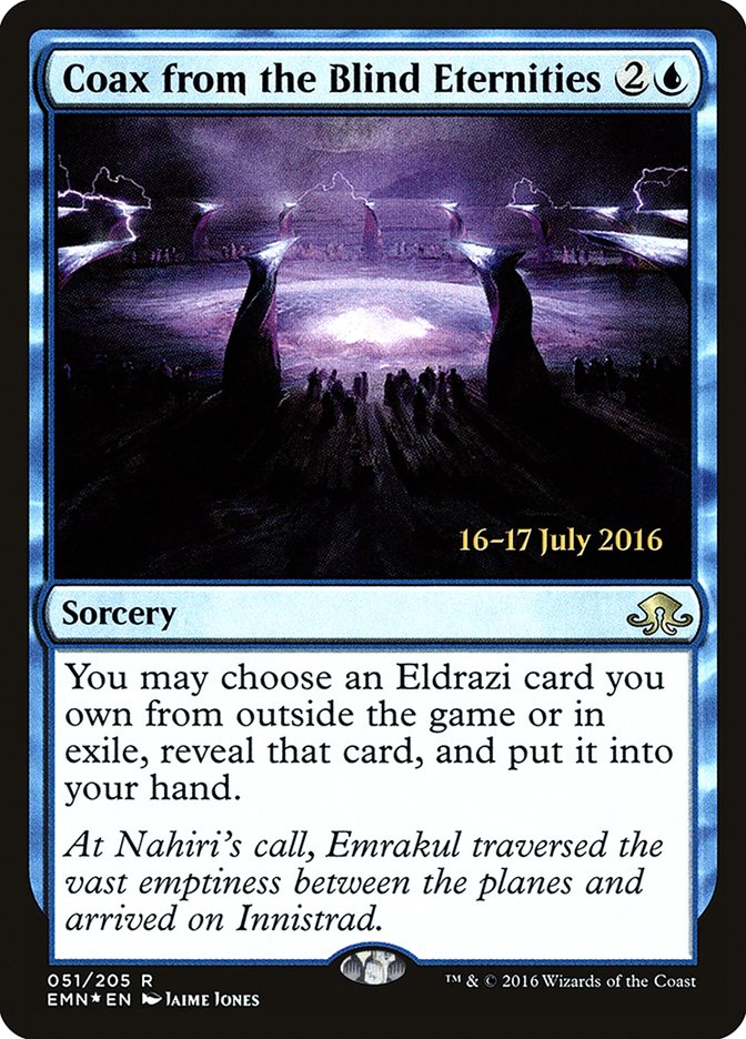 Magic the Gathering Card - Coax from the Blind Eternities - MTG Circle