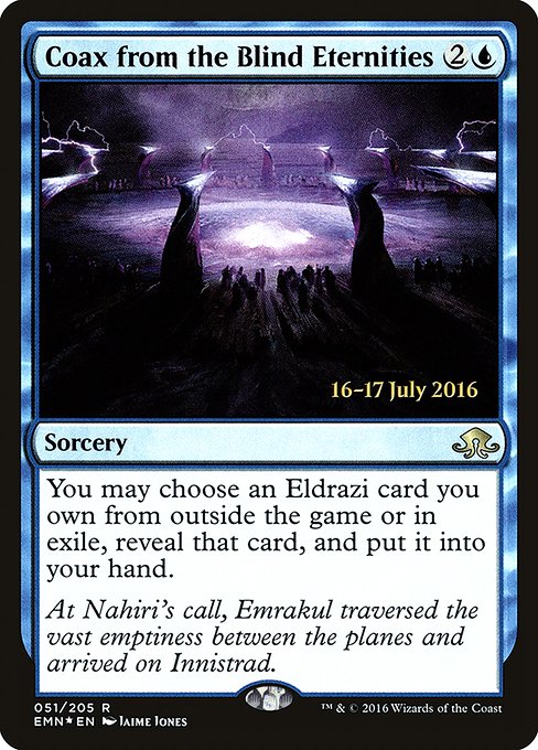 Magic the Gathering Card - Coax from the Blind Eternities - MTG Circle