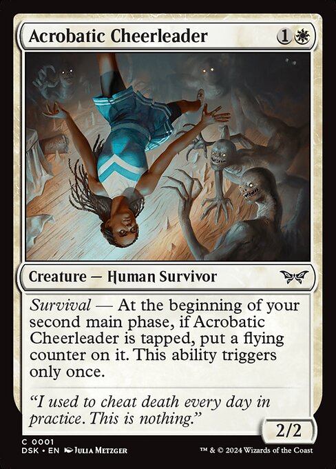 Magic the Gathering Card - Acrobatic Cheerleader - MTG Circle