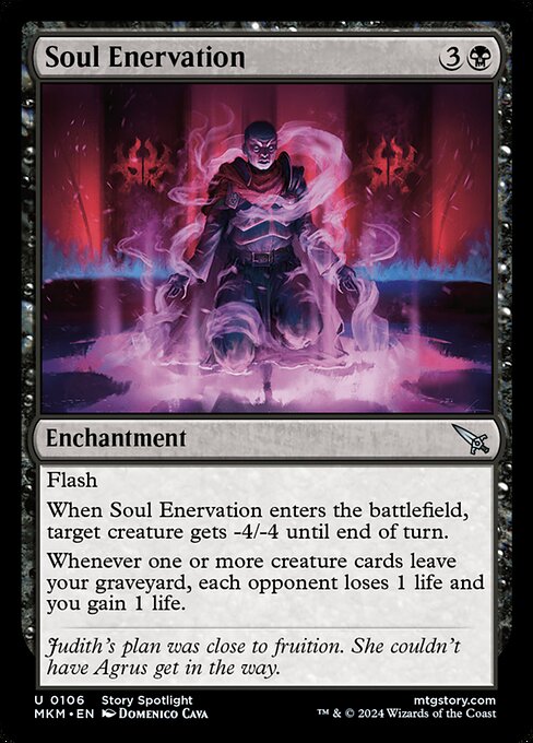 Magic the Gathering Card - Soul Enervation - MTG Circle