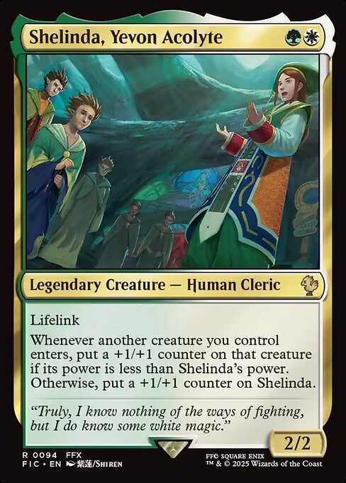 Magic the Gathering Card - Shelinda, Yevon Acolyte - MTG Circle