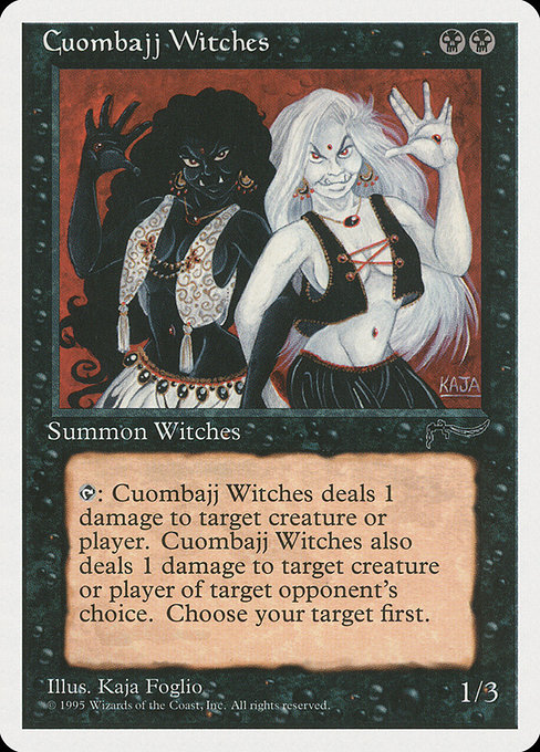 Magic the Gathering Card - Cuombajj Witches - MTG Circle
