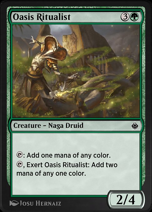 Magic the Gathering Card - Oasis Ritualist - MTG Circle