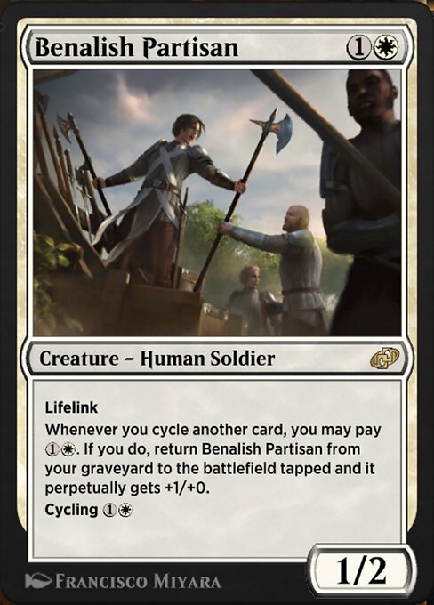 Magic the Gathering Card - Benalish Partisan - MTG Circle