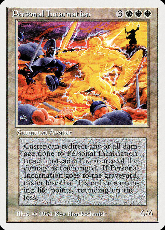 Magic the Gathering Card - Personal Incarnation - MTG Circle