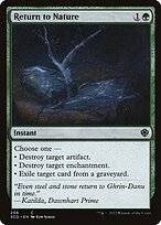 Magic the Gathering Card - Return to Nature - MTG Circle