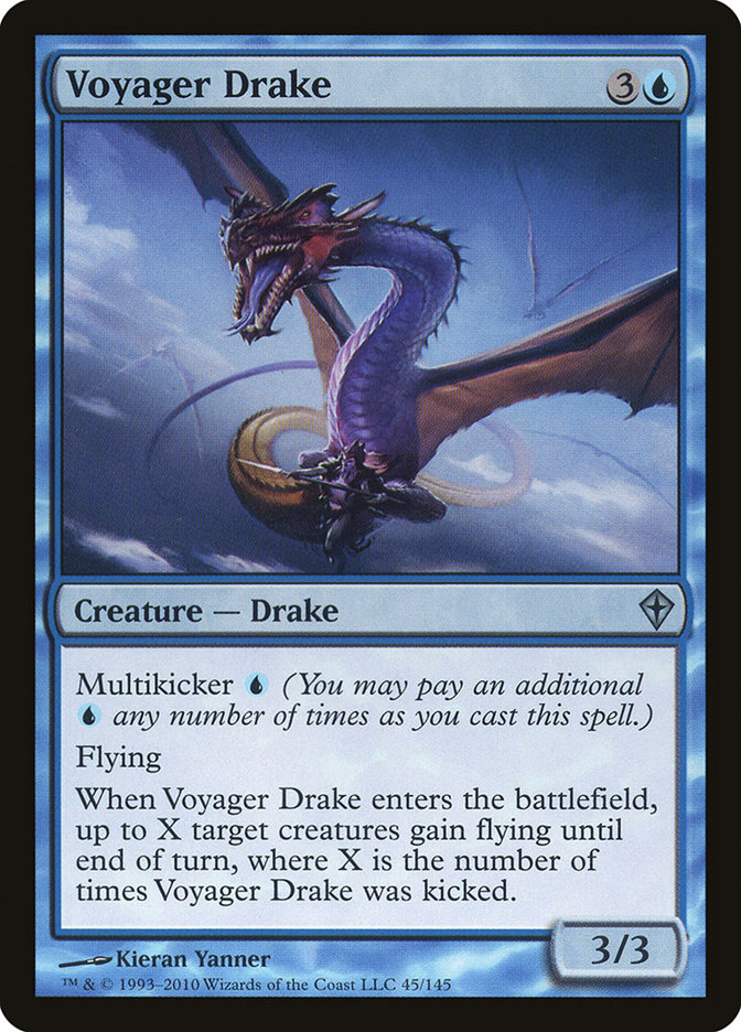 Magic the Gathering Card - Voyager Drake - MTG Circle