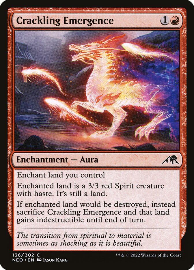Magic the Gathering Card - Crackling Emergence - MTG Circle