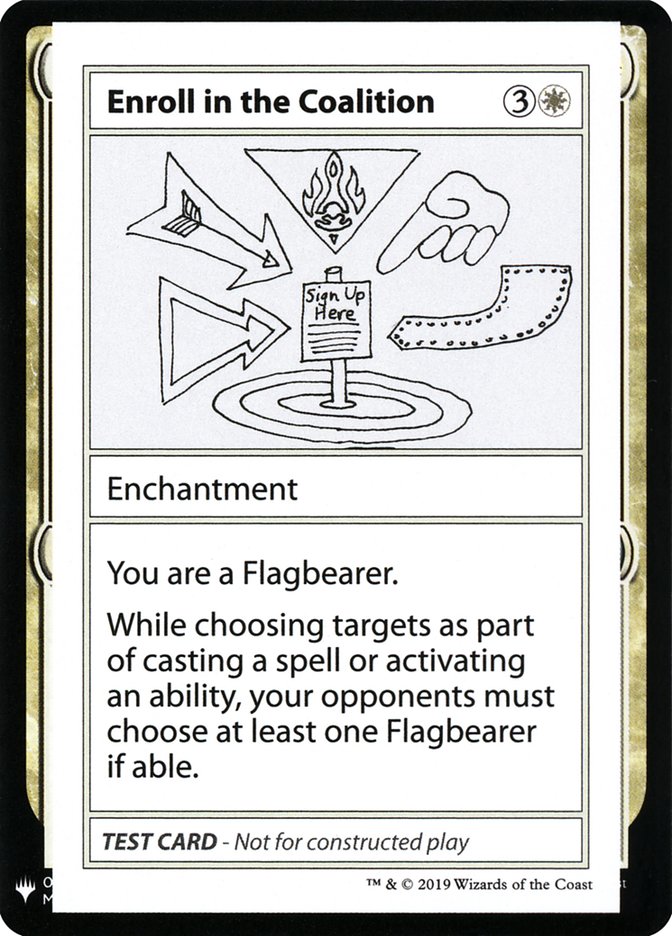 Magic the Gathering Card - Enroll in the Coalition - MTG Circle