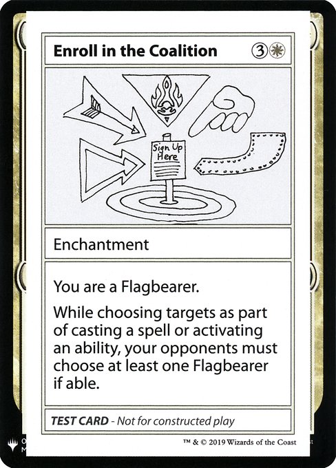Magic the Gathering Card - Enroll in the Coalition - MTG Circle