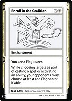 Magic the Gathering Card - Enroll in the Coalition - MTG Circle