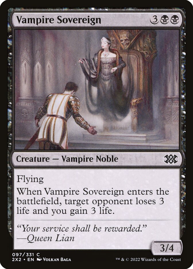 Magic the Gathering Card - Vampire Sovereign - MTG Circle