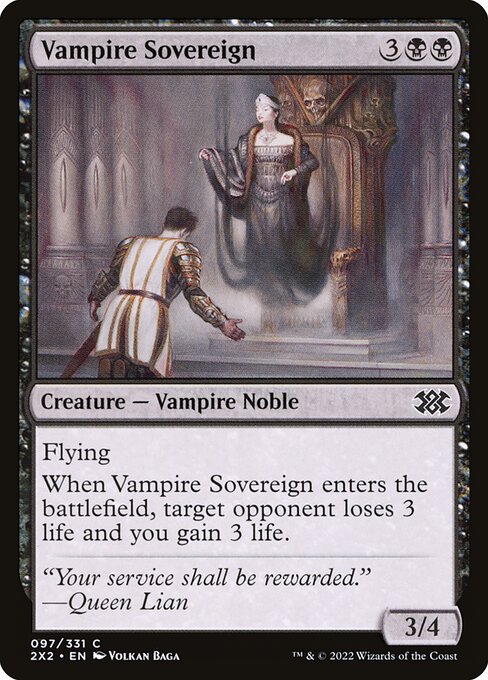 Magic the Gathering Card - Vampire Sovereign - MTG Circle