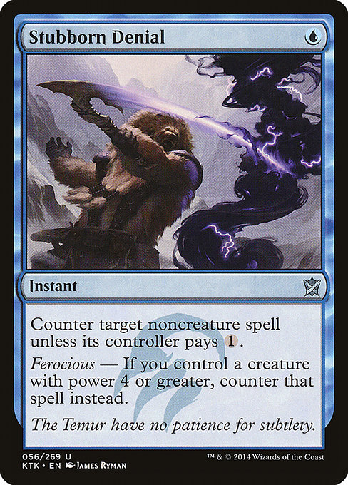 Magic the Gathering Card - Stubborn Denial - MTG Circle