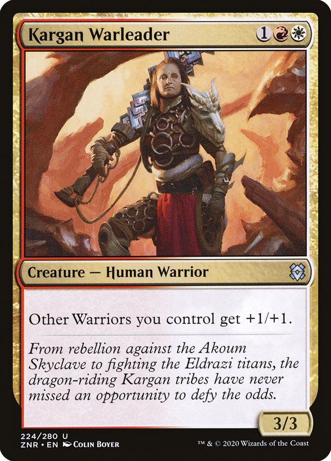 Magic the Gathering Card - Kargan Warleader - MTG Circle
