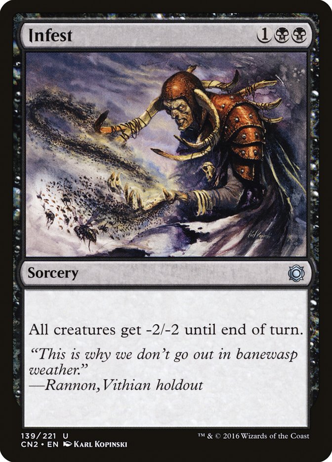 Magic the Gathering Card - Infest - MTG Circle
