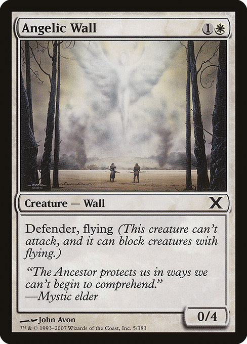 Magic the Gathering Card - Angelic Wall - MTG Circle