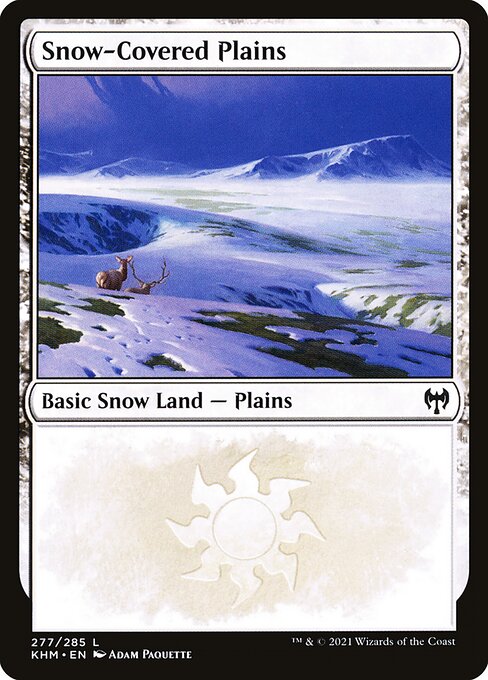 Magic the Gathering Card - Snow-Covered Plains - MTG Circle