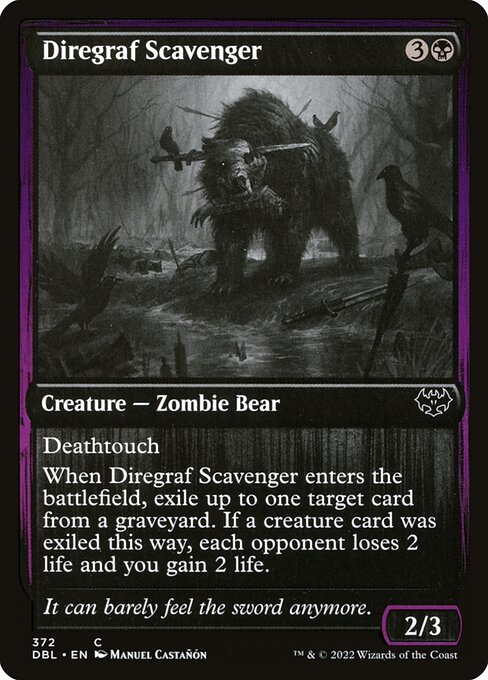 Magic the Gathering Card - Diregraf Scavenger - MTG Circle