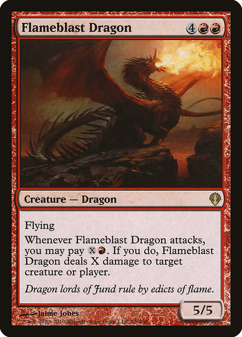 Magic the Gathering Card - Flameblast Dragon - MTG Circle