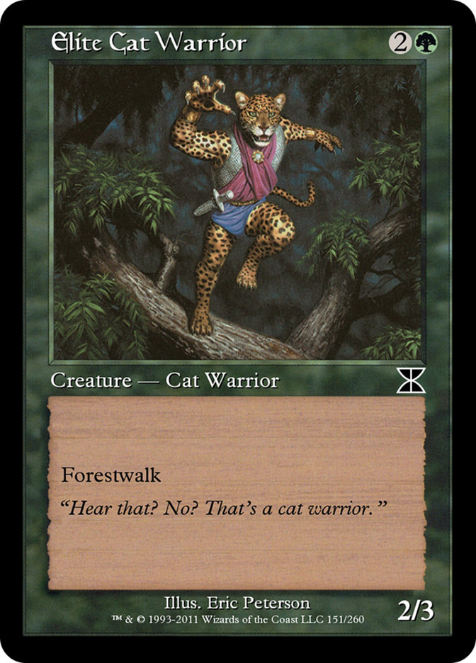 Magic the Gathering Card - Elite Cat Warrior - MTG Circle
