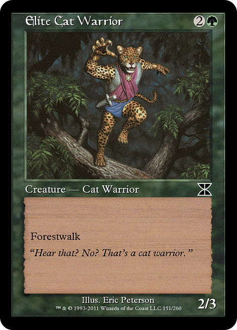 Magic the Gathering Card - Elite Cat Warrior - MTG Circle