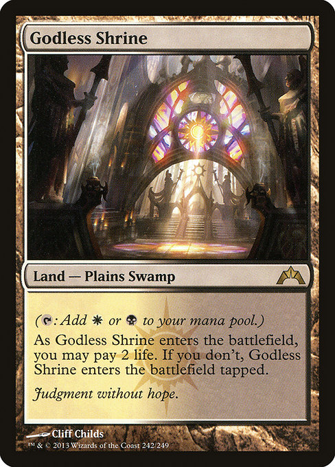 Magic the Gathering Card - Godless Shrine - MTG Circle