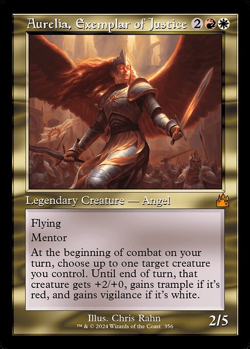 Magic the Gathering Card - Aurelia, Exemplar of Justice - MTG Circle