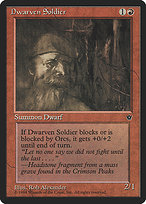 Magic the Gathering Card - Dwarven Soldier - MTG Circle