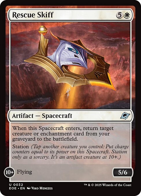 Magic the Gathering Card - Rescue Skiff - MTG Circle