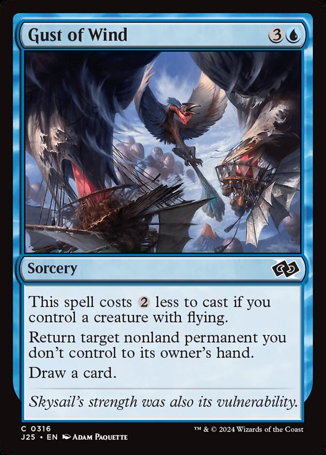 Magic the Gathering Card - Gust of Wind - MTG Circle