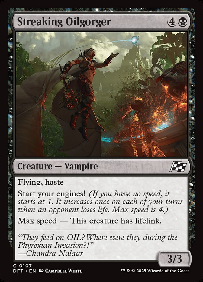 Magic the Gathering Card - Streaking Oilgorger - MTG Circle
