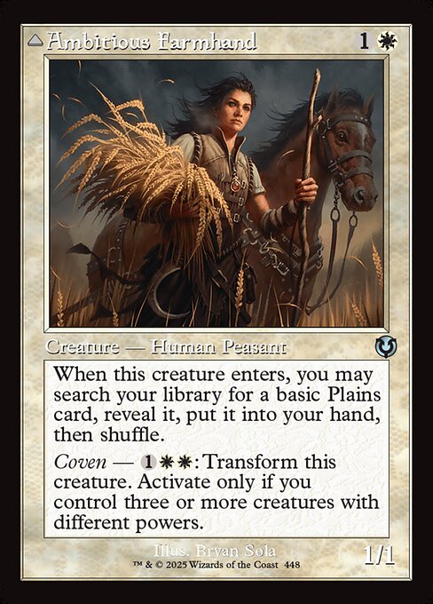 Magic the Gathering Card - Ambitious Farmhand - MTG Circle