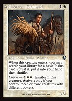 Magic the Gathering Card - Ambitious Farmhand // Seasoned Cathar - MTG Circle