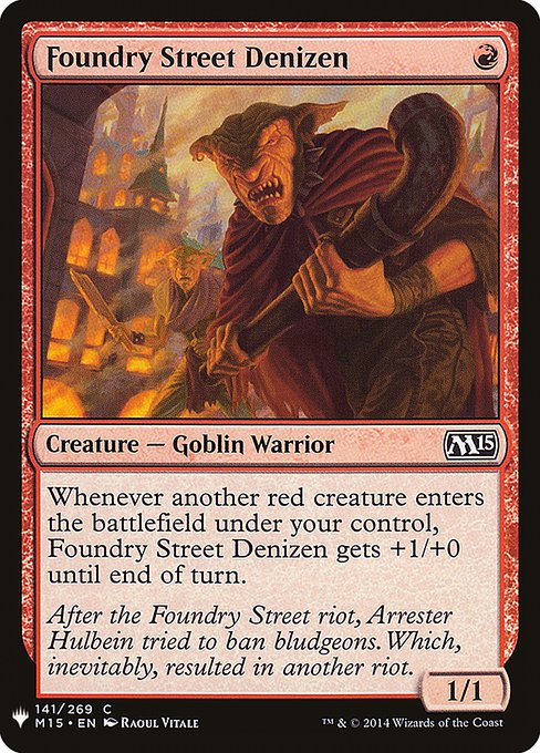 Magic the Gathering Card - Foundry Street Denizen - MTG Circle