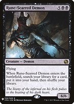 Magic the Gathering Card - Rune-Scarred Demon - MTG Circle