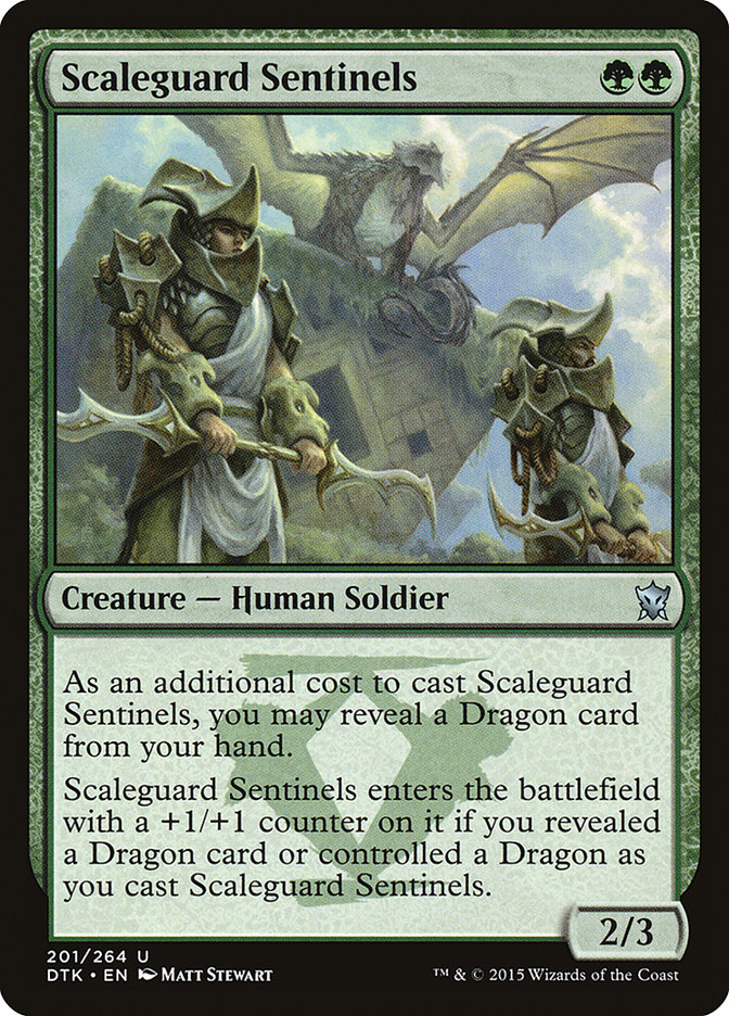 Magic the Gathering Card - Scaleguard Sentinels - MTG Circle