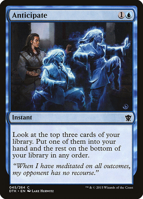Magic the Gathering Card - Anticipate - MTG Circle