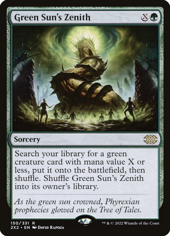 Magic the Gathering Card - Green Sun's Zenith - MTG Circle