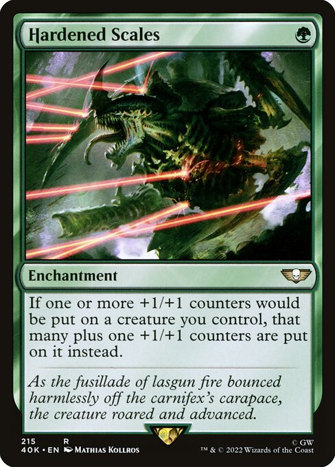Magic the Gathering Card - Hardened Scales - MTG Circle