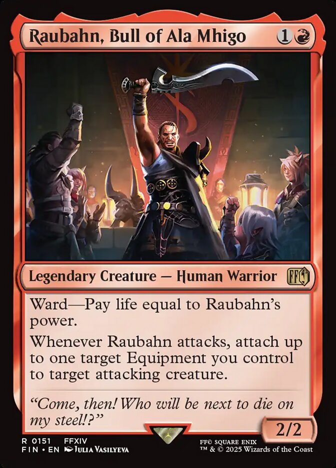 Magic the Gathering Card - Raubahn, Bull of Ala Mhigo - MTG Circle